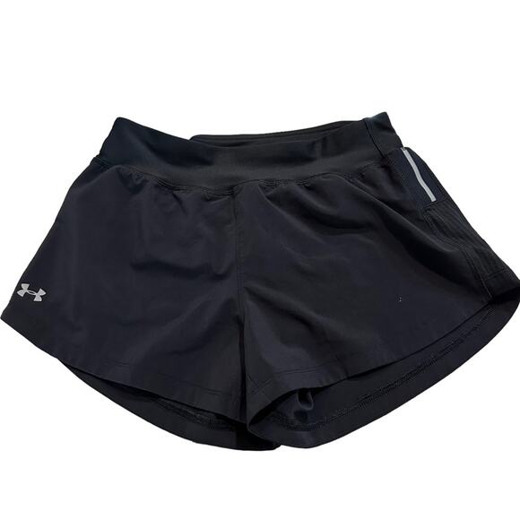 Under Armour workout shorts black size. small see measurements no size indicated - Picture 1 of 4